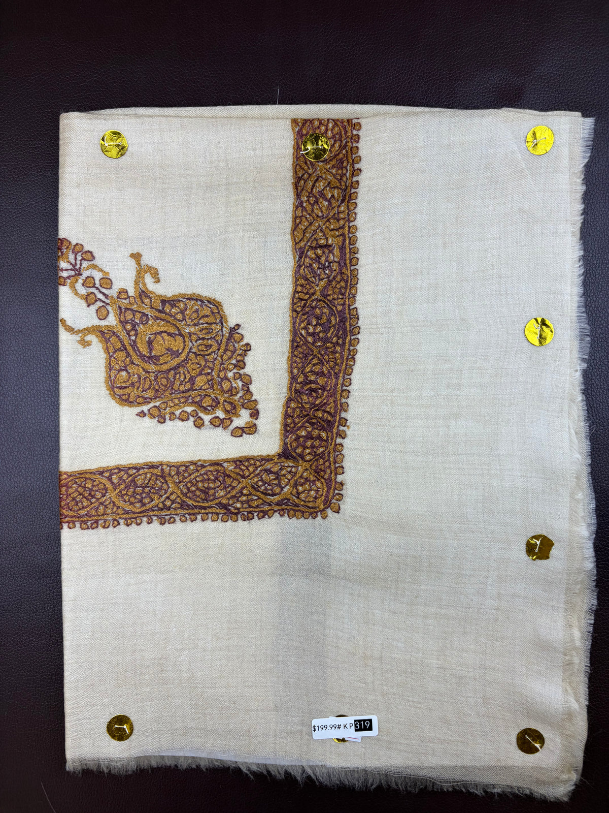شال صوف كشميري باشمينا درجه اولى premium quality Kashmiri shawl pashmina