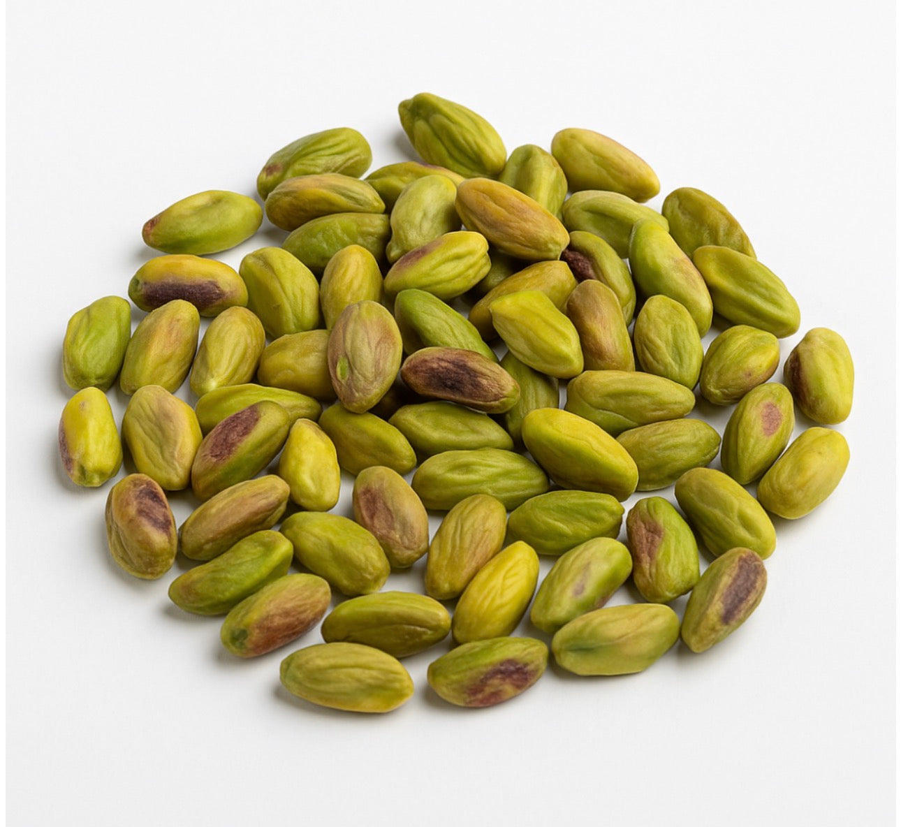 Pistachios are shelled