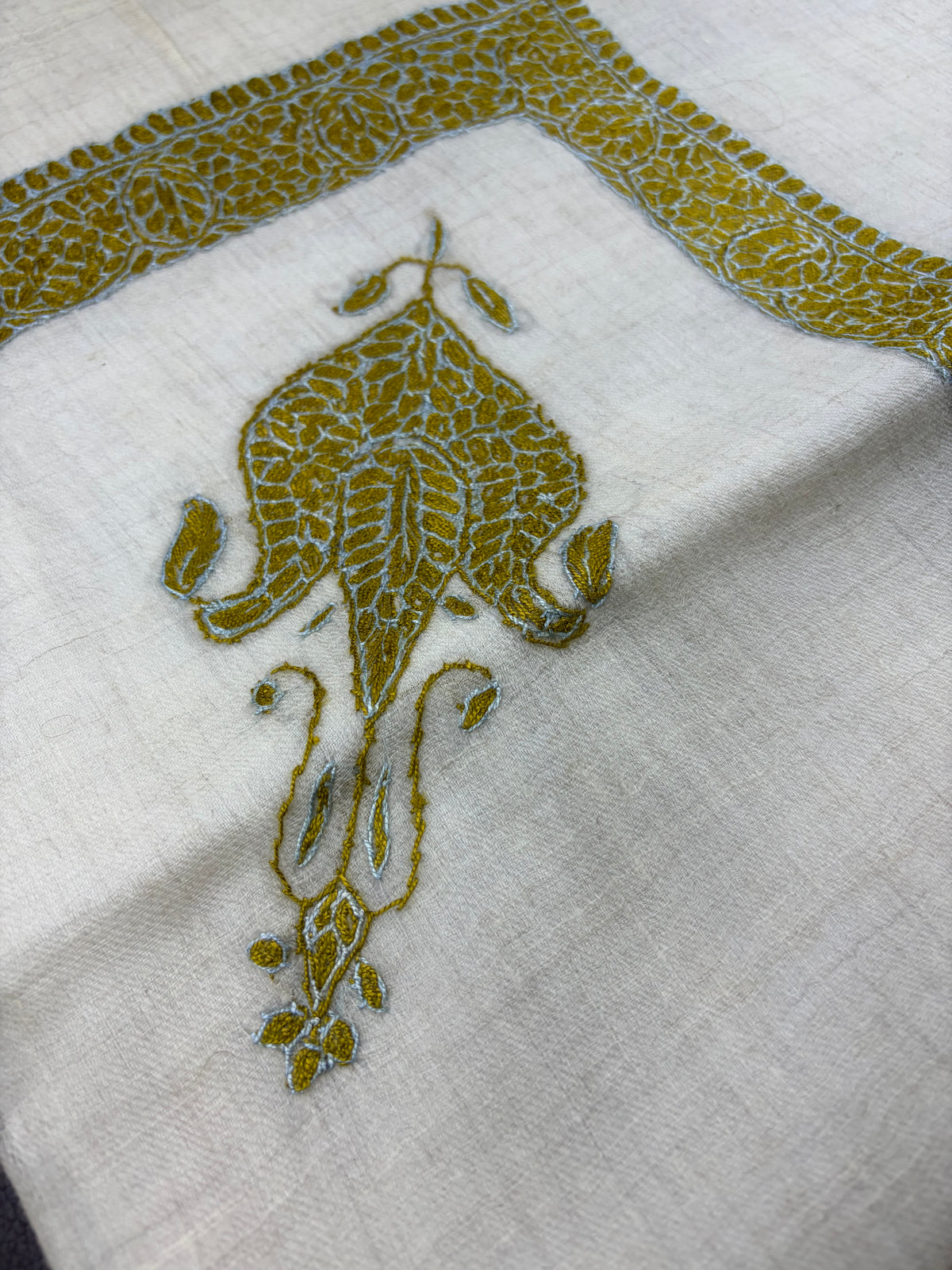 شال صوف كشميري باشمينا درجه اولى premium quality Kashmiri shawl pashmina