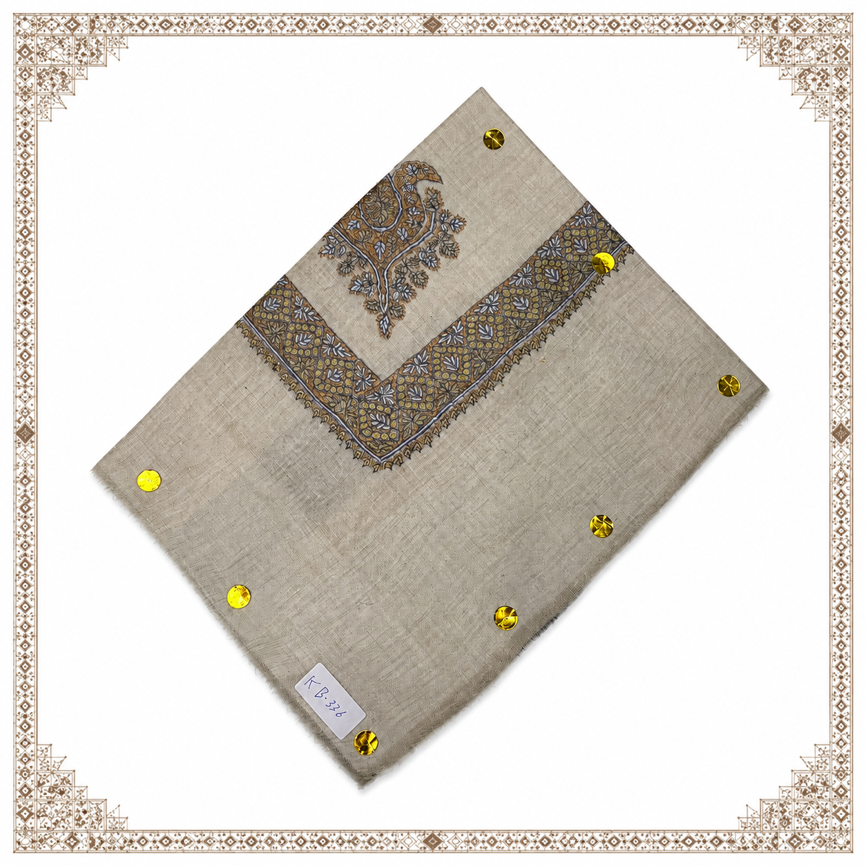شال صوف كشميري باشمينا درجه اولى premium quality Kashmiri shawl pashmina