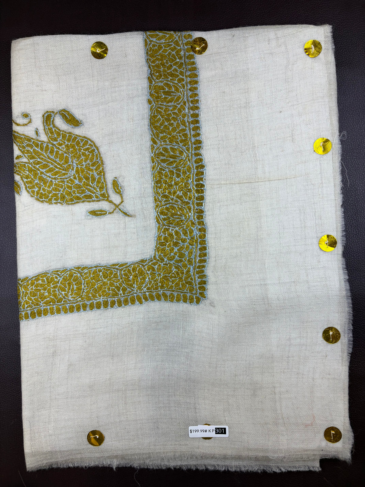 شال صوف كشميري باشمينا درجه اولى premium quality Kashmiri shawl pashmina