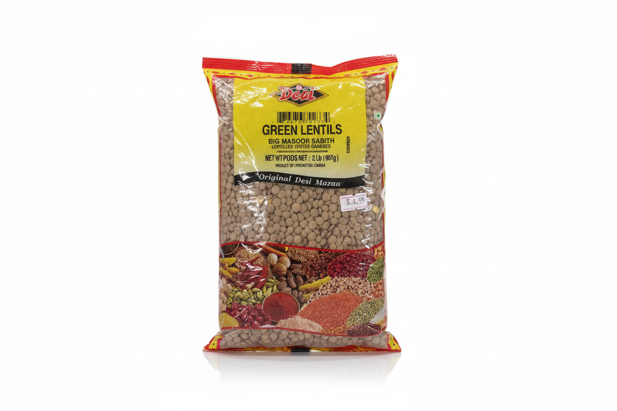Green Lentils Big Masoor Sabith 2LB