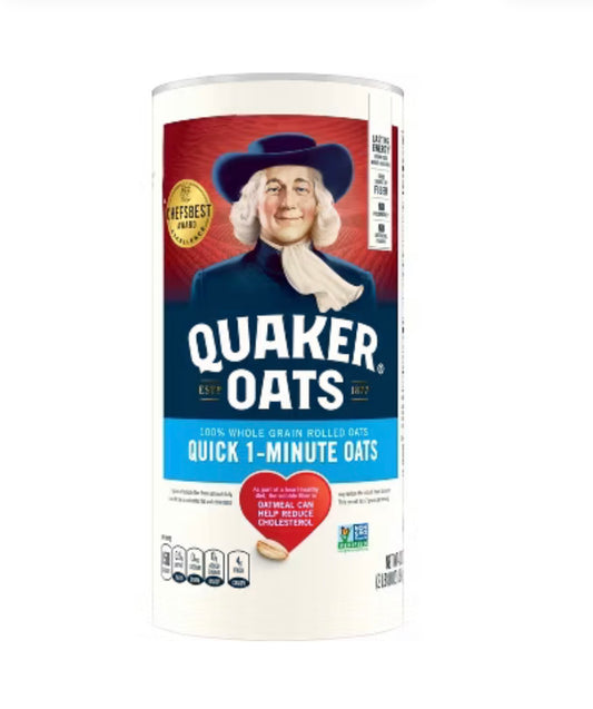 Quaker Whole Grain Quick 1-Minute Oats - 18 oz