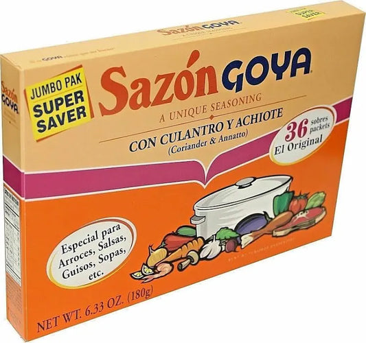 Sazon Goya Sazon Seasoning Coriander & Annatto (Culantro y Achiote) (36 Pack)