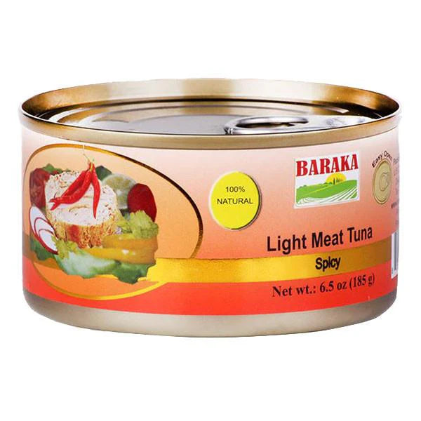 Baraka Light Meat Tuna Spicy لحم تونا خفيف
185g