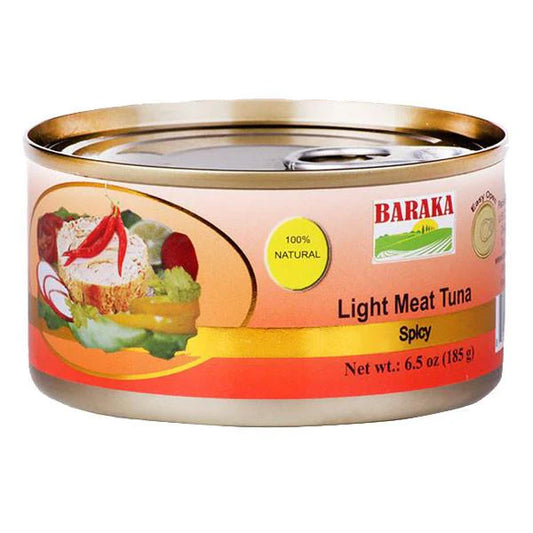 Baraka Light Meat Tuna Spicy لحم تونا خفيف
185g