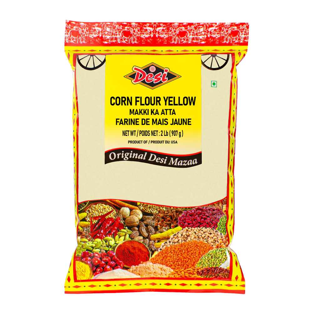 CORN YELLOW FLOUR [DESI] POLY, 2Lb